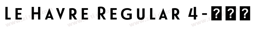 Le Havre Regular 4字体转换